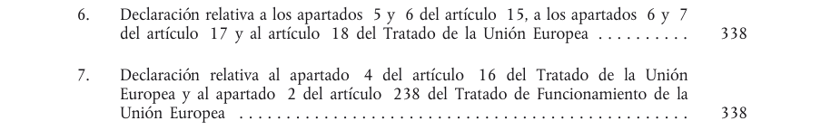 Tabla del texto oficial (pág. 9)